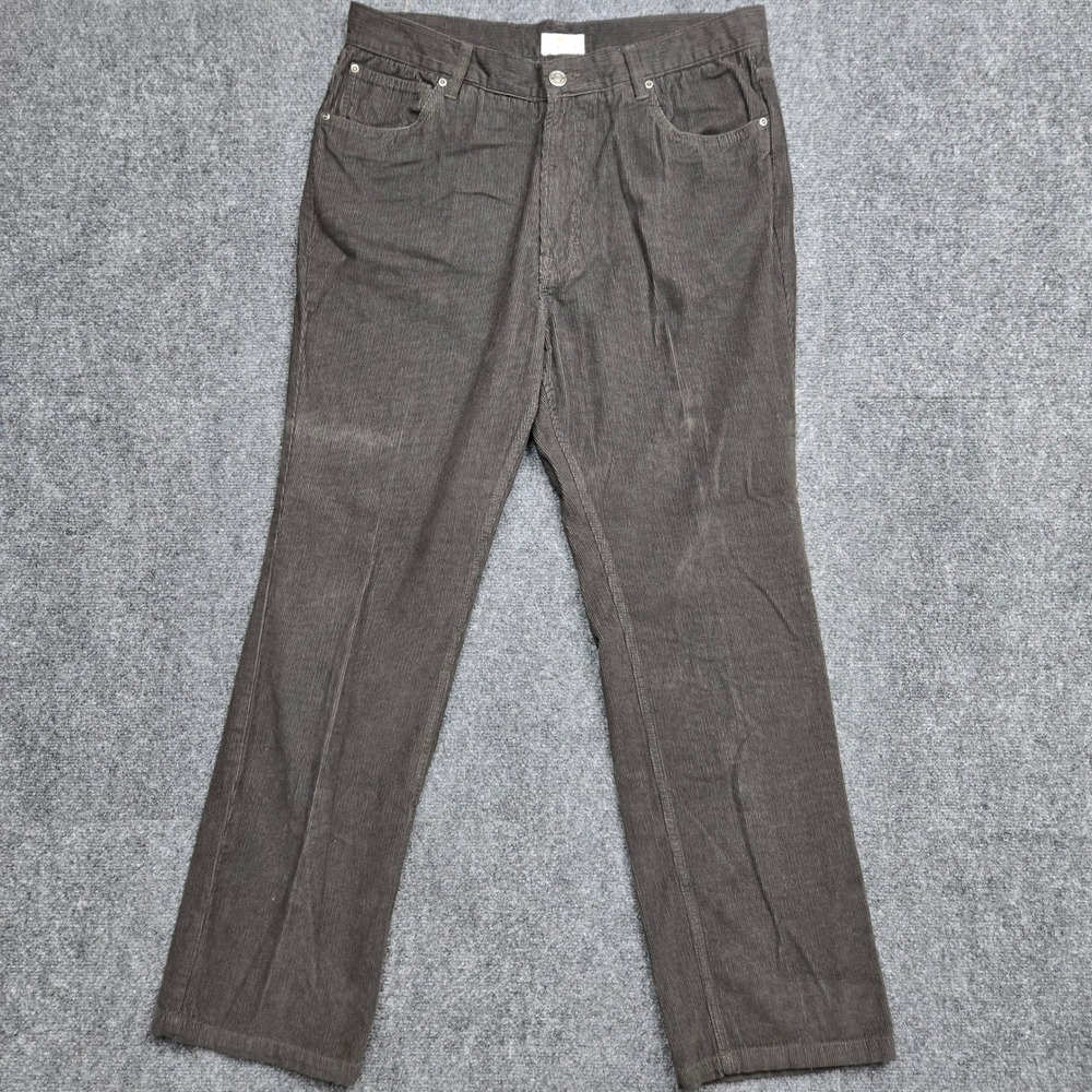 Bob Timberlake Mens Size 36x32 Brown Corduroy Pants Straight Leg Outdoor Casual